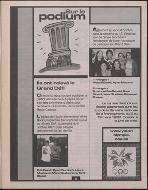 Le Soleil de Colombie-Britannique, January 9, 1998, page 19