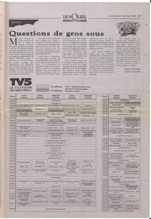 Le Soleil de Colombie-Britannique, January 9, 1998, page 15