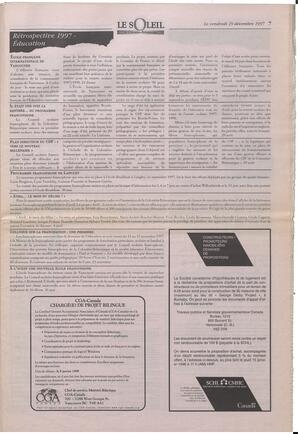Le Soleil de Colombie-Britannique, December 19, 1997, page 7