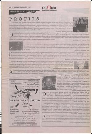 Le Soleil de Colombie-Britannique, December 19, 1997, page 24
