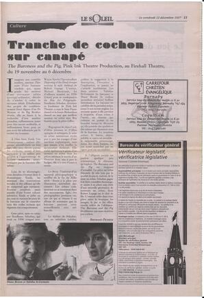 Le Soleil de Colombie-Britannique, December 12, 1997, page 11
