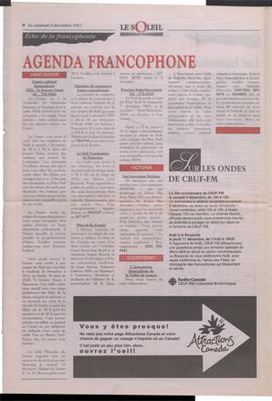 Le Soleil de Colombie-Britannique, December 5, 1997, page 8