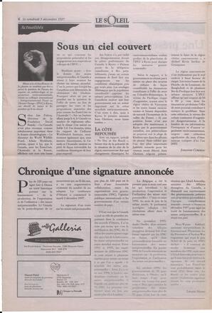 Le Soleil de Colombie-Britannique, December 5, 1997, page 6