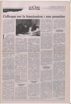 Le Soleil de Colombie-Britannique, November 21, 1997, page 3