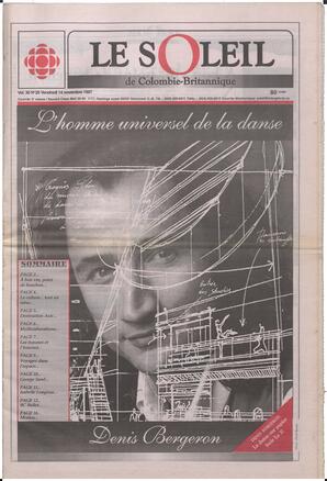 Le Soleil de Colombie-Britannique, November 14, 1997, page 1