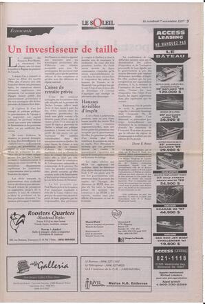Le Soleil de Colombie-Britannique, November 7, 1997, page 9
