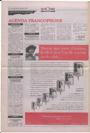 Le Soleil de Colombie-Britannique, October 24, 1997, page 8