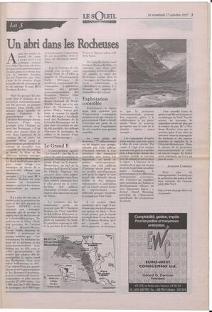 Le Soleil de Colombie-Britannique, October 17, 1997, page 3