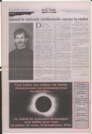 Le Soleil de Colombie-Britannique, October 17, 1997, page 16