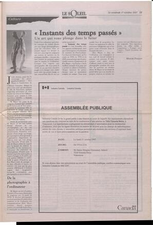 Le Soleil de Colombie-Britannique, October 17, 1997, page 11