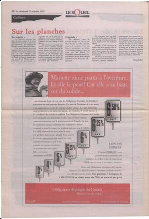 Le Soleil de Colombie-Britannique, October 17, 1997, page 10