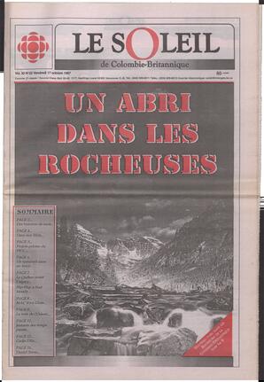 Le Soleil de Colombie-Britannique, October 17, 1997, page 1