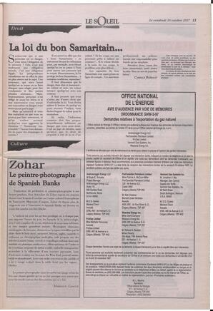 Le Soleil de Colombie-Britannique, October 10, 1997, page 11