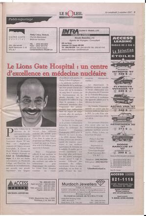 Le Soleil de Colombie-Britannique, October 3, 1997, page 13