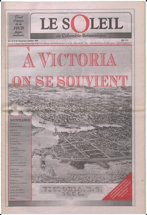 Le Soleil de Colombie-Britannique, October 3, 1997, page 1