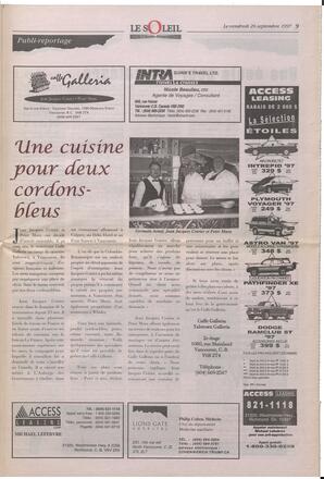 Le Soleil de Colombie-Britannique, September 26, 1997, page 9
