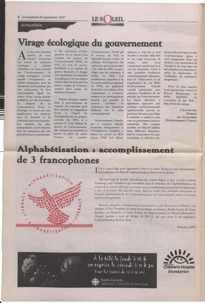 Le Soleil de Colombie-Britannique, September 26, 1997, page 6