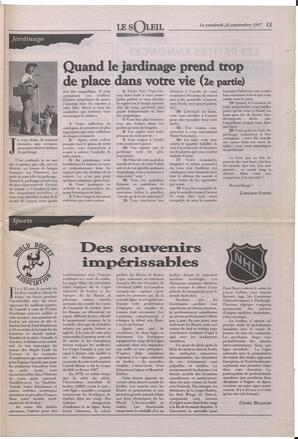 Le Soleil de Colombie-Britannique, September 26, 1997, page 13