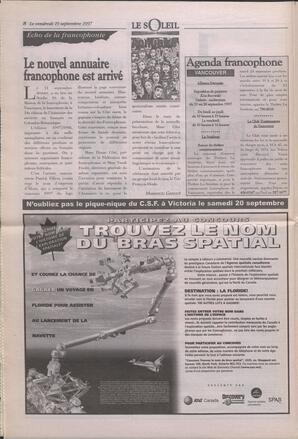 Le Soleil de Colombie-Britannique, September 19, 1997, page 8