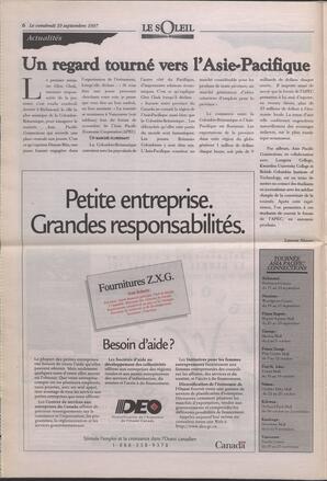 Le Soleil de Colombie-Britannique, September 19, 1997, page 6