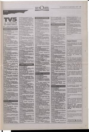 Le Soleil de Colombie-Britannique, September 12, 1997, page 15