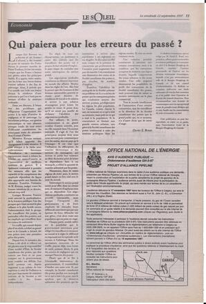 Le Soleil de Colombie-Britannique, September 12, 1997, page 11