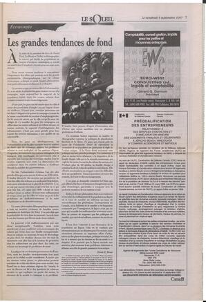 Le Soleil de Colombie-Britannique, September 5, 1997, page 7