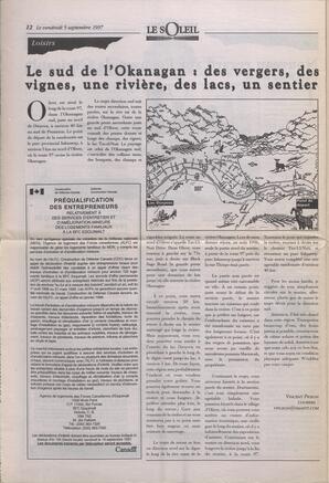 Le Soleil de Colombie-Britannique, September 5, 1997, page 12
