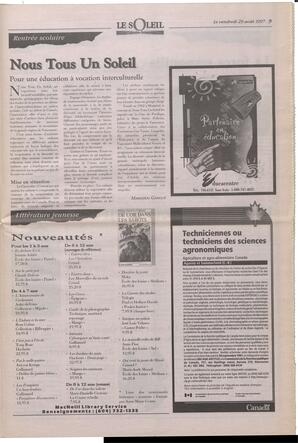Le Soleil de Colombie-Britannique, August 29, 1997, page 9