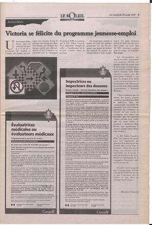 Le Soleil de Colombie-Britannique, August 29, 1997, page 5