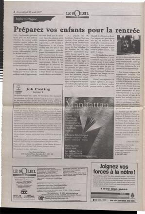 Le Soleil de Colombie-Britannique, August 29, 1997, page 2