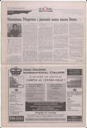 Le Soleil de Colombie-Britannique, August 29, 1997, page 16