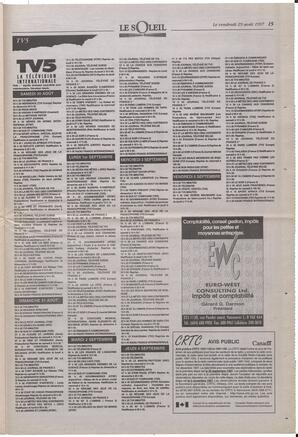 Le Soleil de Colombie-Britannique, August 29, 1997, page 15