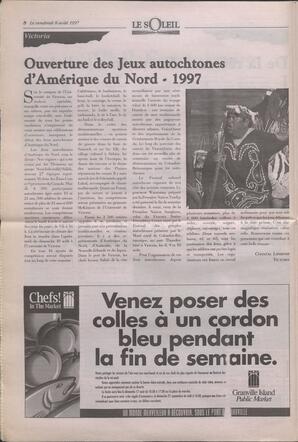 Le Soleil de Colombie-Britannique, August 8, 1997, page 8