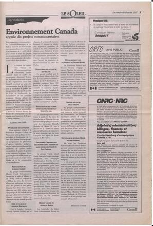 Le Soleil de Colombie-Britannique, August 8, 1997, page 5