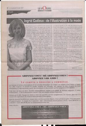 Le Soleil de Colombie-Britannique, August 8, 1997, page 16