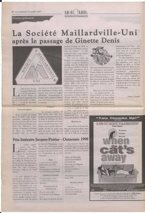 Le Soleil de Colombie-Britannique, August 1, 1997, page 8