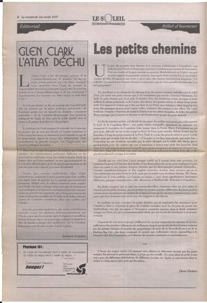 Le Soleil de Colombie-Britannique, August 1, 1997, page 4