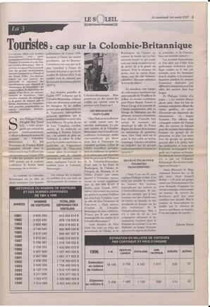 Le Soleil de Colombie-Britannique, August 1, 1997, page 3