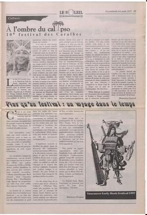 Le Soleil de Colombie-Britannique, August 1, 1997, page 11