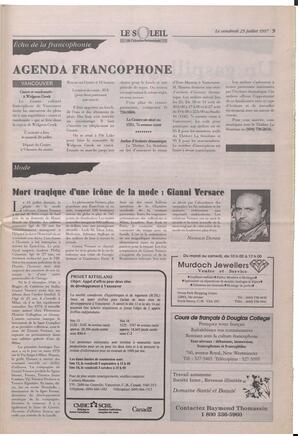 Le Soleil de Colombie-Britannique, July 25, 1997, page 9