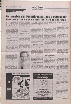 Le Soleil de Colombie-Britannique, July 25, 1997, page 6