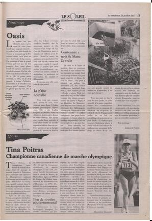 Le Soleil de Colombie-Britannique, July 25, 1997, page 13