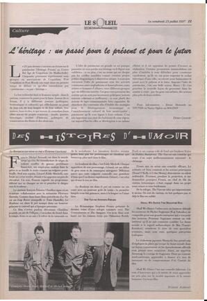 Le Soleil de Colombie-Britannique, July 25, 1997, page 11