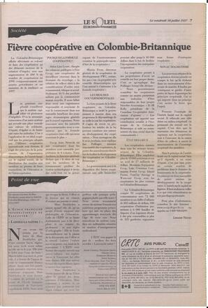 Le Soleil de Colombie-Britannique, July 18, 1997, page 7