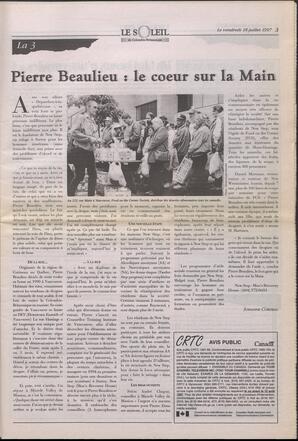 Le Soleil de Colombie-Britannique, July 18, 1997, page 3