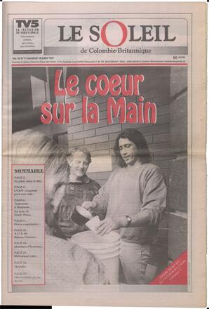 Le Soleil de Colombie-Britannique, July 18, 1997, page 1