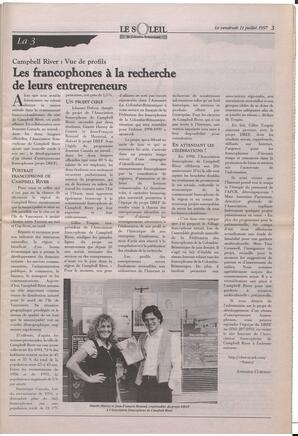Le Soleil de Colombie-Britannique, July 11, 1997, page 3