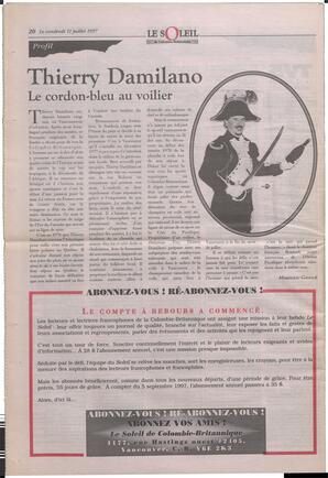Le Soleil de Colombie-Britannique, July 11, 1997, page 20