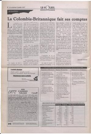 Le Soleil de Colombie-Britannique, July 4, 1997, page 6